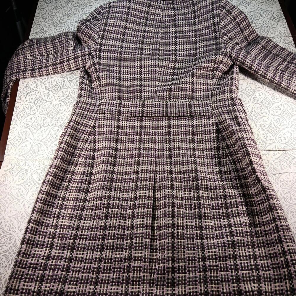 Y2K Purple Plaid Statement Collar Coat – Focus 2000- Women’s Size 8 - Picture 14 of 14